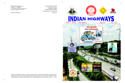 E-Version INDIAN HIGHWAYS-JUNE 2015 EDITION