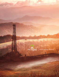 Eclipse Resources 2014 Annual Report