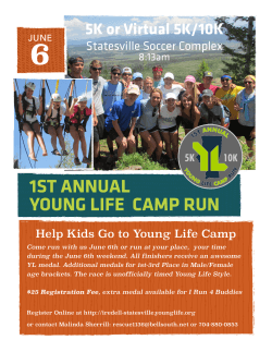 5k flyer 15 - Iredell County Young Life