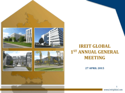 Presentation - IREIT Global