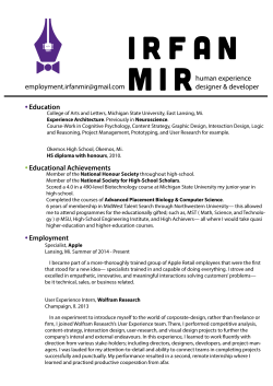 cv - Irfan Design