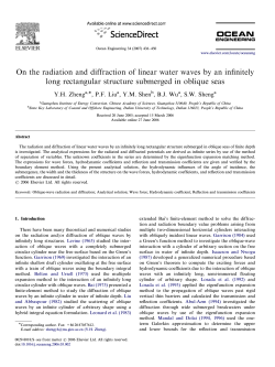 On the radiation and diffraction of linear water waves by an infinitely