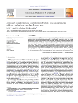 A research on detection and identification of volatile organic