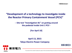 âDevelopment of a technology to investigate inside the Reactor