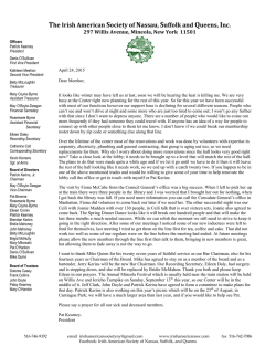 The Irish American Society of Nassau, Suffolk and Queens, Inc