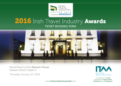 ITIA Awards Table Booking Form 2016