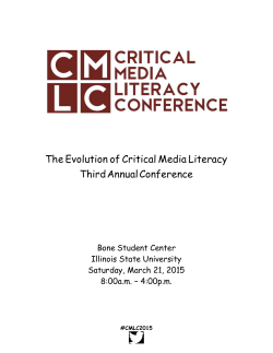 The Evolution of Critical Media Literacy Third Annual Conference