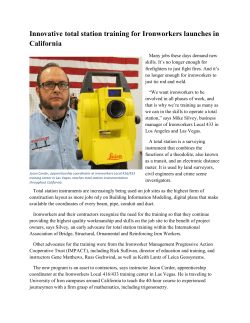 Innovative total station training for Ironworkers launches in California
