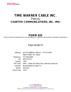 TWC Merger Material page under SEC FIlings