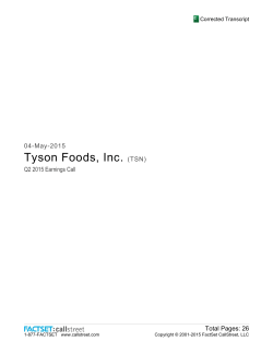 PDF 385 KB - Tyson Foods Inc.