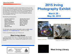 IAA 2015 Photography Exhibit Brochure