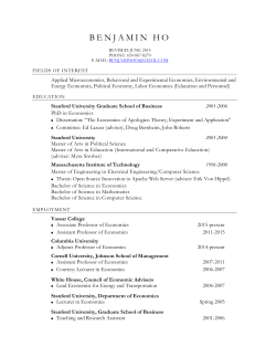 (CV) in pdf - Vassar College Department of Economics
