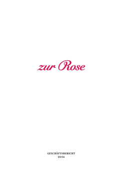 geschÃ¤ftsbericht 2014 - Zur Rose AG
