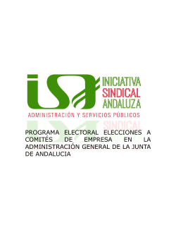 PROGRAMA LABORALES 2015 - Iniciativa Sindical Andaluza