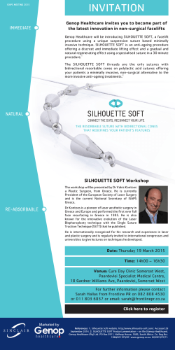 Silhouette Soft workshop by Dr Vakis Kontoes