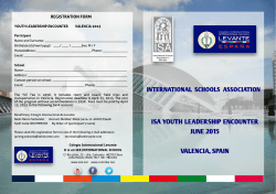 June 2015 - International Schools Association