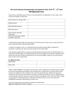 RIB Registration Form - ISA Youth Nationals 2015