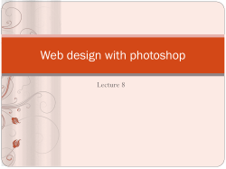 Web design with photoshop