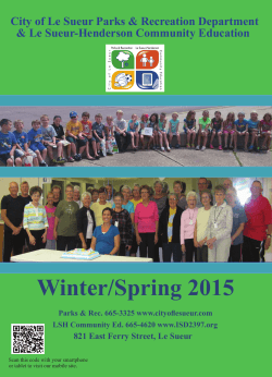 Winter/Spring 2015 - ISD 2397 Community Education