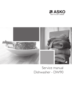 Service manual Dishwasher - DW90