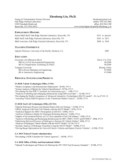 Curriculum Vitae - Industrial and Systems Engineering