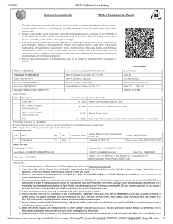 Please Click Here For Sample IRCTC Train Ticket