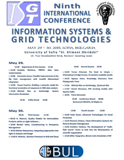 ISGT`15 Conference Program - Information Systems & GRID