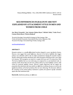 sex differences in jealousy are not explained by attachment style in