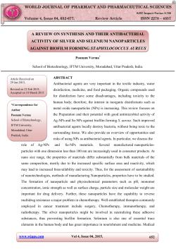 a review on synthesis and their antibacterial activity of silver and