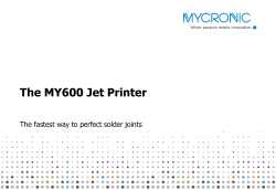 The MY600 Jet Printer - ISK-SMT
