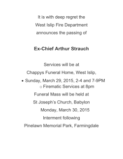 Ex-Chief Arthur Strauch
