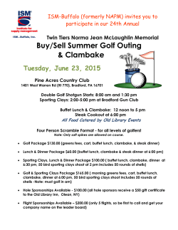 Buy/Sell Summer Golf Outing & Clambake - ISM