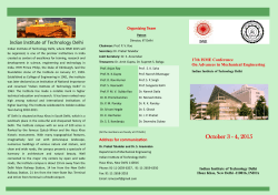 Brochure - Indian Institute of Technology Delhi