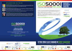 event programme - ISO 50001 Ireland