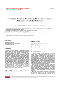 Theoretical Review on Prediction of Motion Response