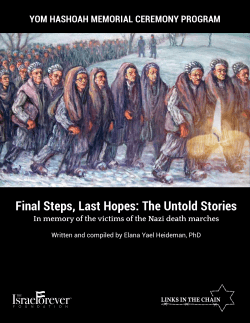 Final Steps, Last Hopes - The Israel Forever Foundation