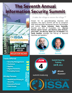 The Seventh Annual Information Security Summit