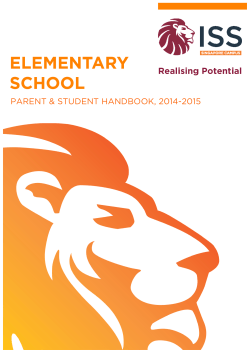 parent & student handbook, 2014-2015