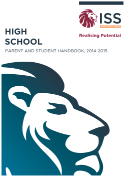 parent and student handbook, 2014-2015