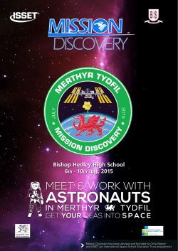 Mission Discovery Merthyr Tydfil 2015 Brochure