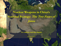 Nuclear Weapons in China`s National Strategy: The Two Faces of