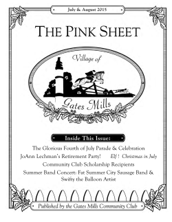 Pink Sheet Latest Edition