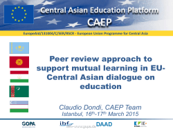 Peer review approach to support mutual learning in EU
