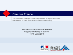 Campus France - Central Asian Education Platform Regional