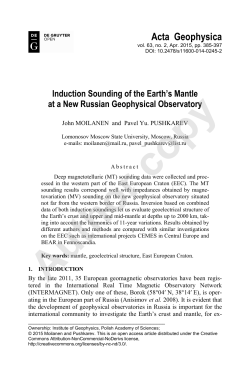 Induction sounding of the Earth`s mantle at a new Russian