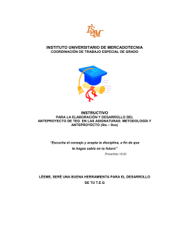 INSTRUCTIVO METODOLOGIA