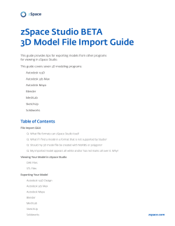 zSpace Studio BETA 3D Model File Import Guide