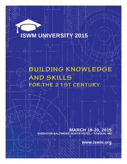 BUILDING KNOWLEDGE AND SKILLS