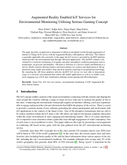 Augmented Reality Enabled IoT Services for Environmental