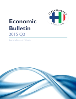 Economic Bulletin - Italchamber | Suomalais